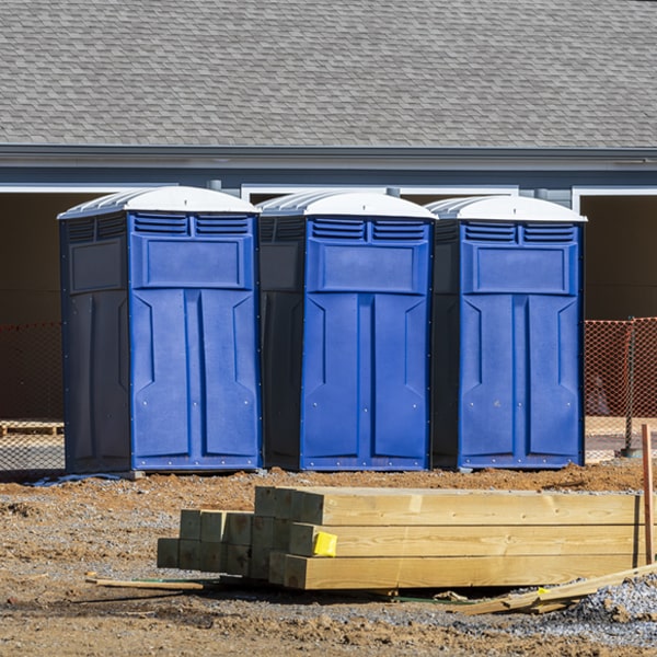 what is the expected delivery and pickup timeframe for the porta potties in Greer AZ